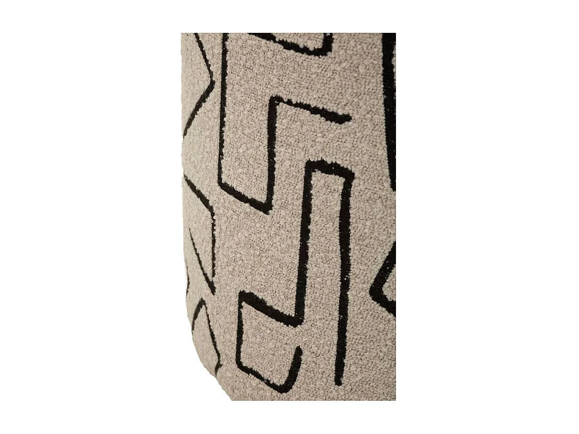 Nairobi poef, grafisch ontwerp, decoratieve accentstoel