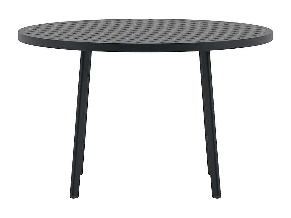 Giardini table de jardin Ø120cm noir.