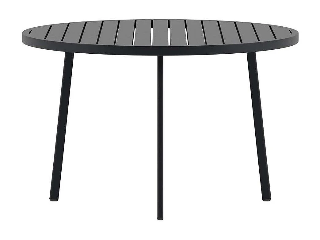 Giardini table de jardin Ø120cm noir.