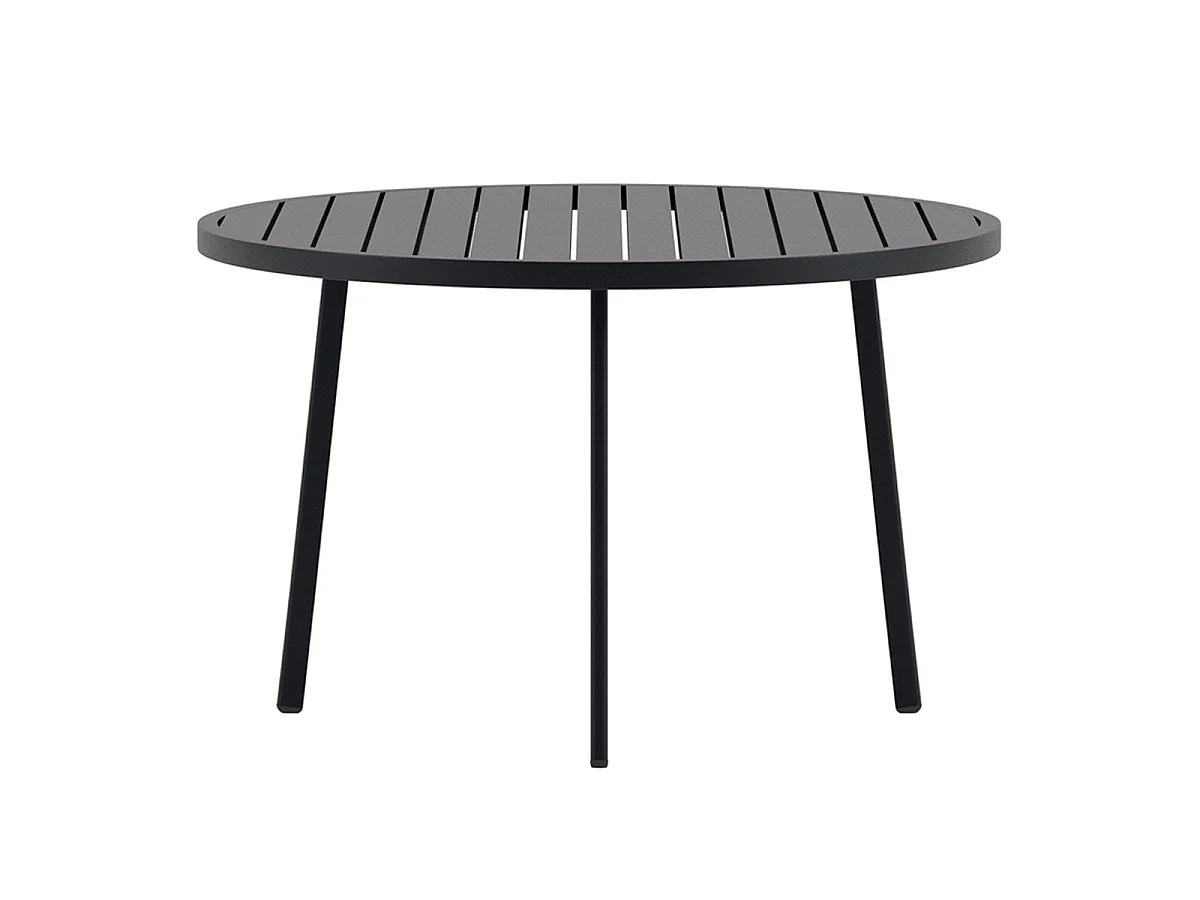 Giardini table de jardin Ø120cm noir.