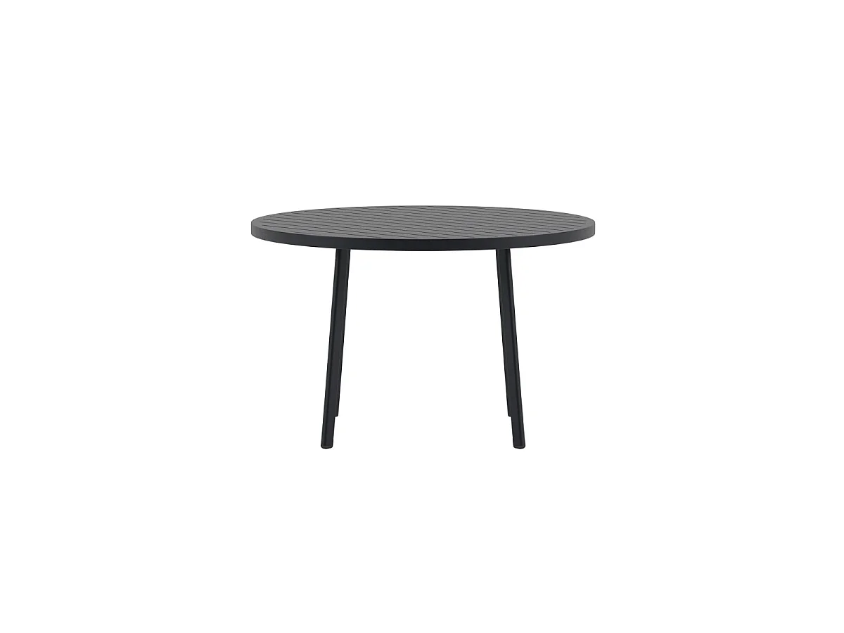 Giardini table de jardin Ø120cm noir.