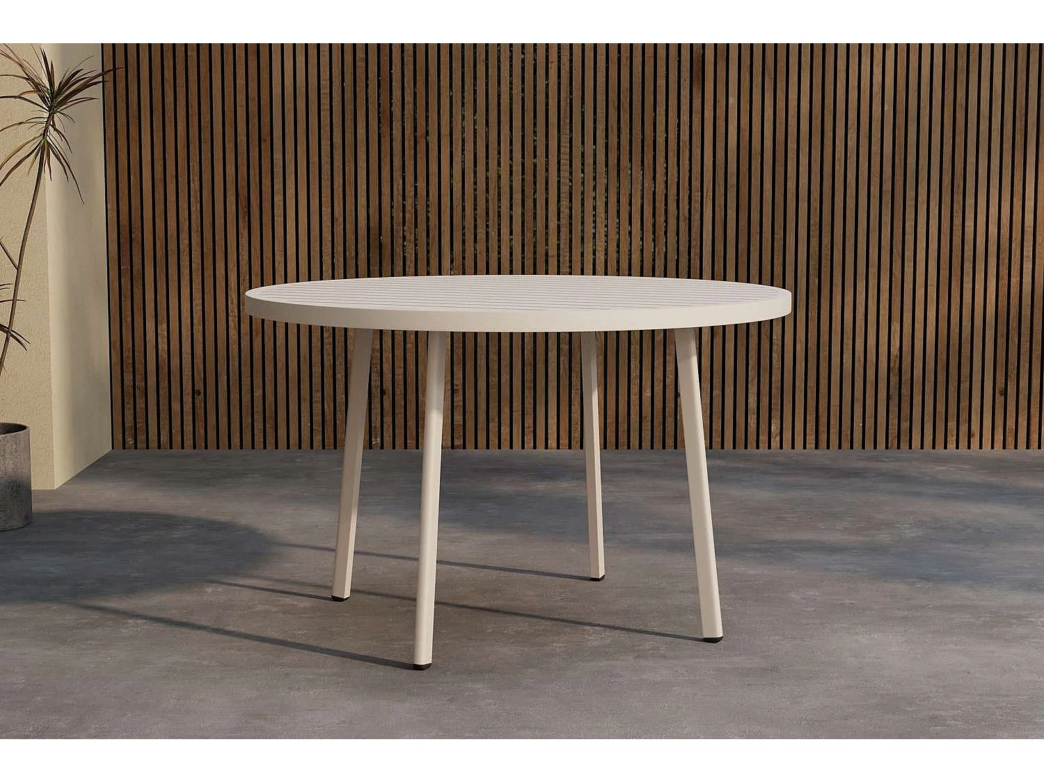 Table de Jardin "Giardini" 120cm Beige