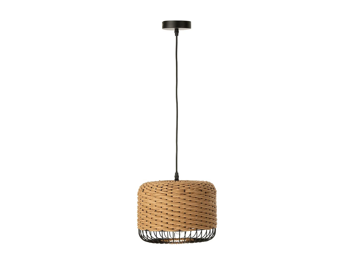 Lampe Suspension en Métal "Eldon" 27cm Naturel