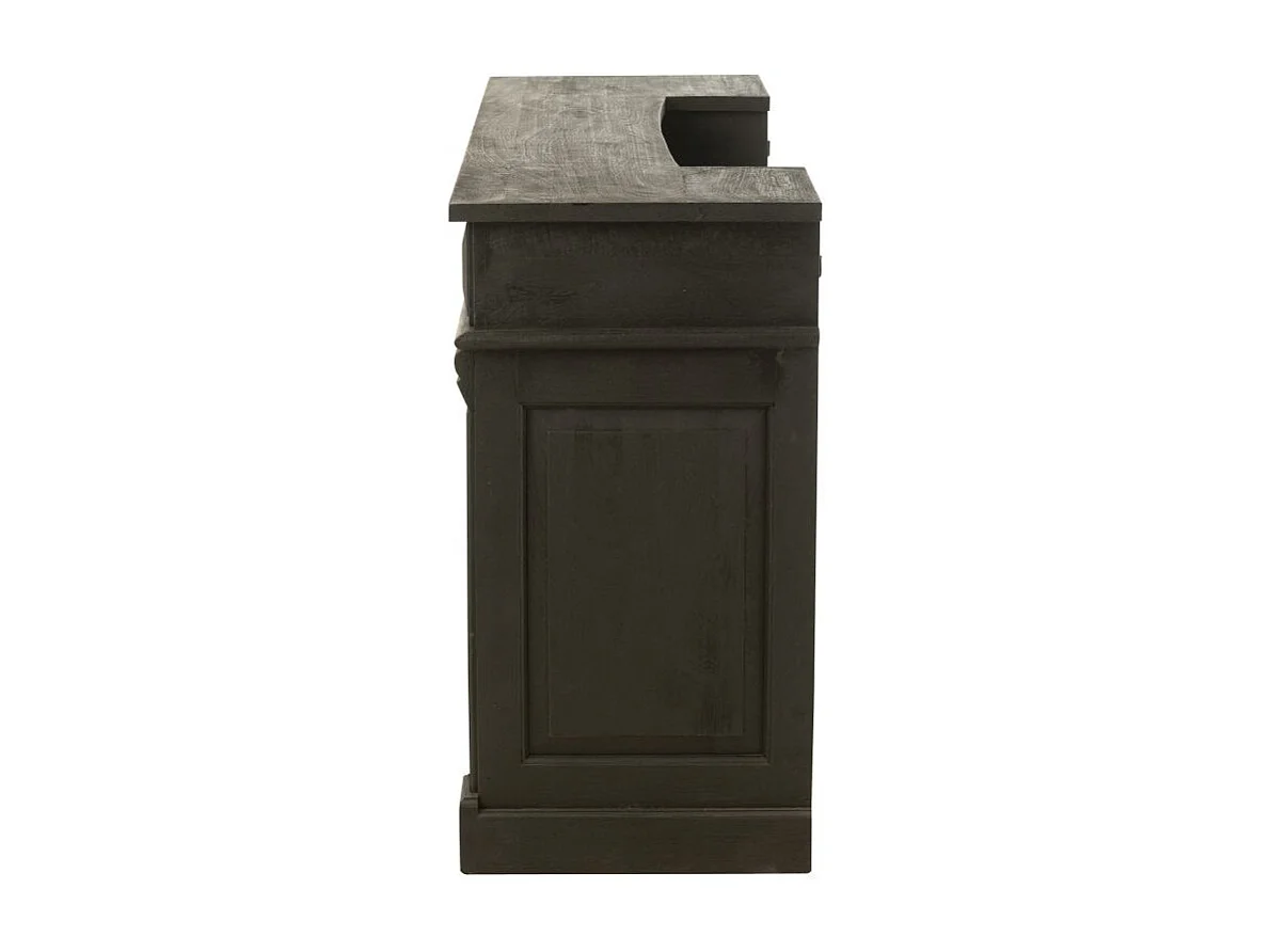 Bar 2 Tiroirs en Bois "Hollywood" 180cm Noir