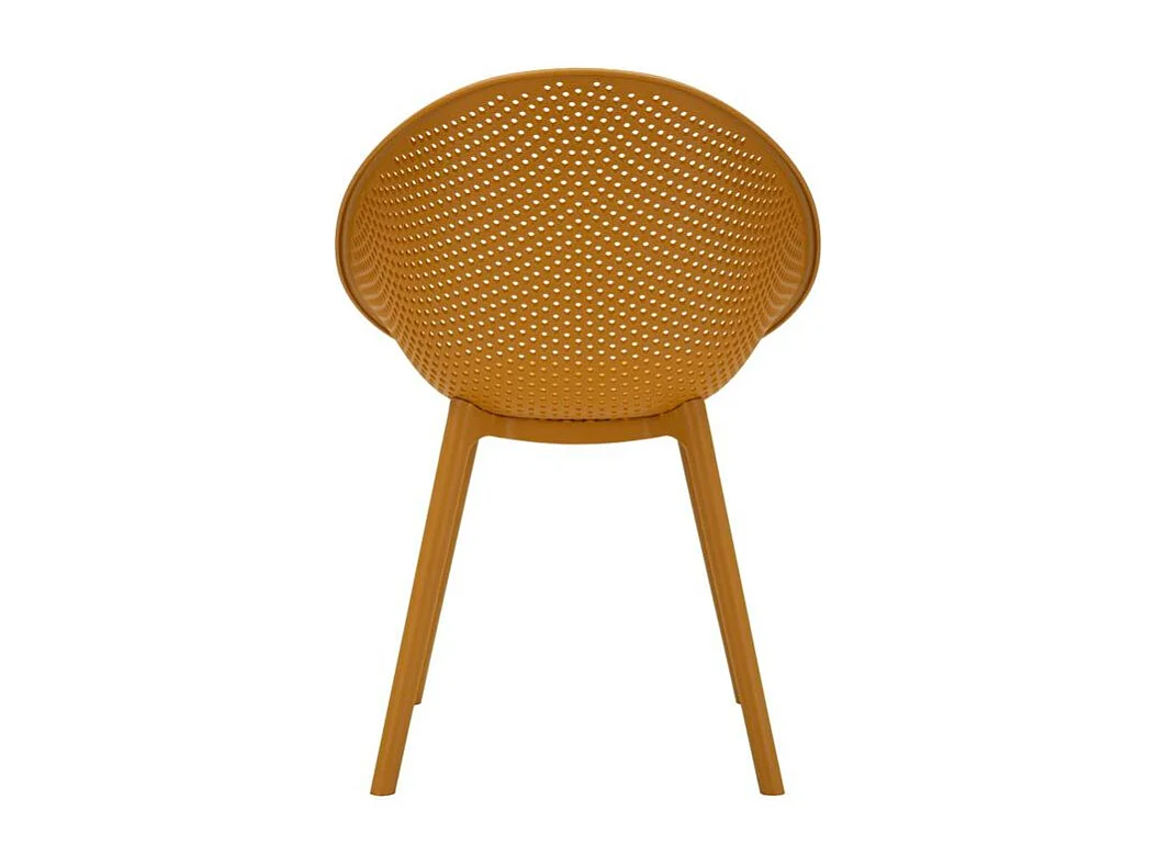 Ensemble de chaises ibiza moutarde 2 pièces 59x59x83 (hauteur d'assise cm 45)