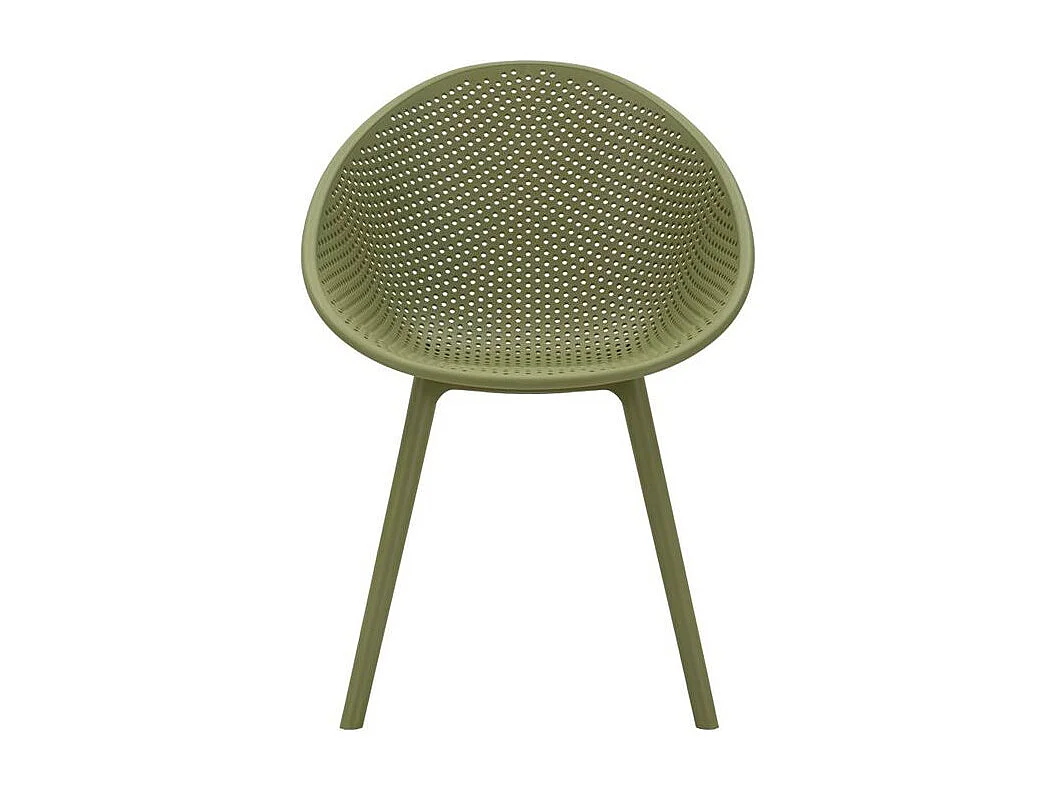 Ensemble de chaises vertes ibiza 2 pièces cm 59x59x83 (hauteur d'assise cm 45)