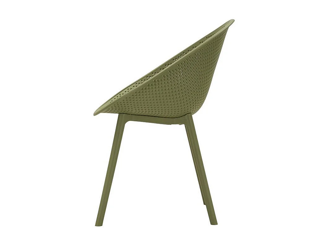 Ensemble de chaises vertes ibiza 2 pièces cm 59x59x83 (hauteur d'assise cm 45)