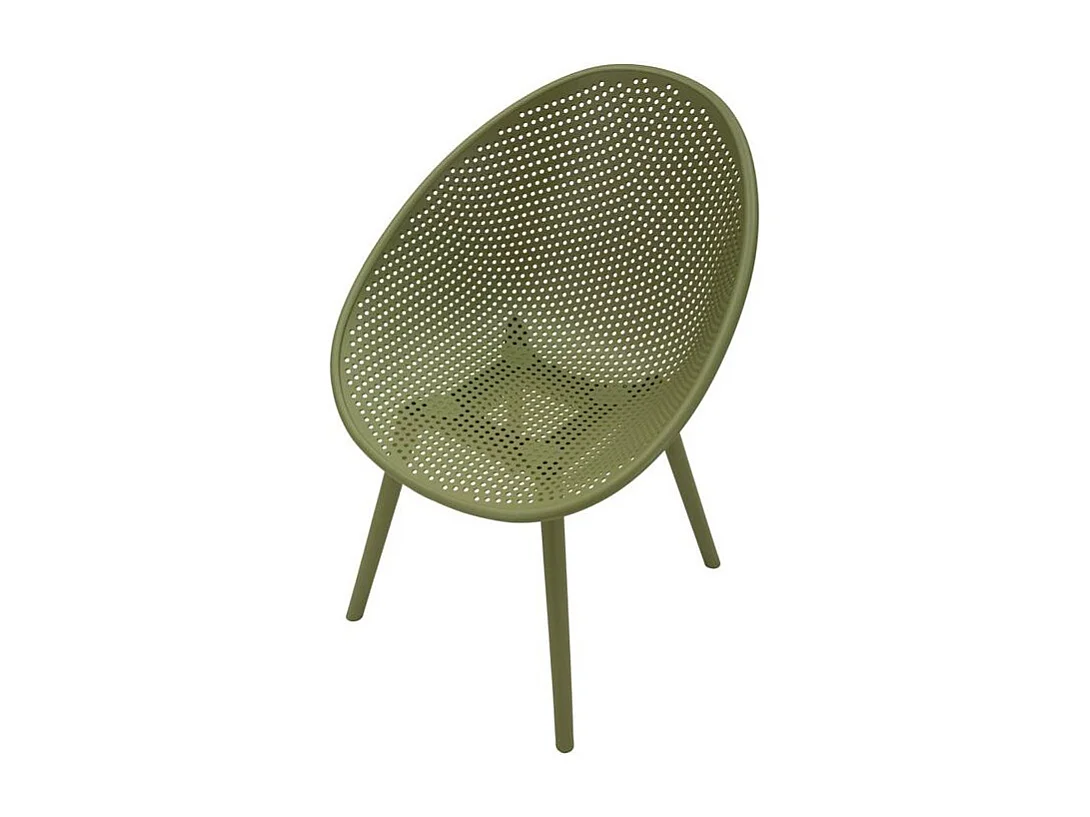 Ensemble de chaises vertes ibiza 2 pièces cm 59x59x83 (hauteur d'assise cm 45)