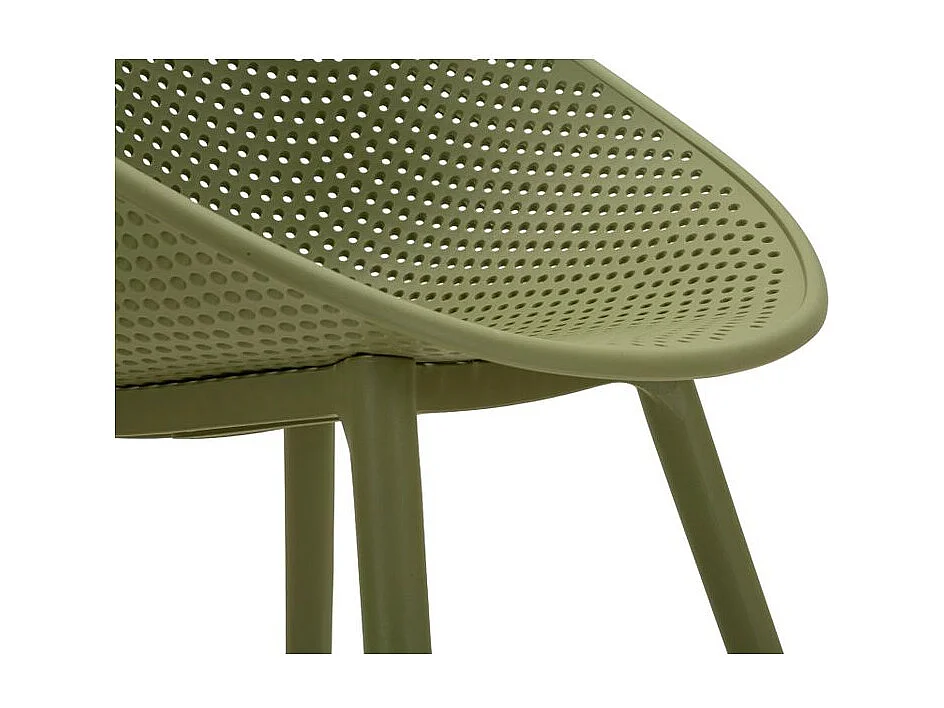 Ensemble de chaises vertes ibiza 2 pièces cm 59x59x83 (hauteur d'assise cm 45)