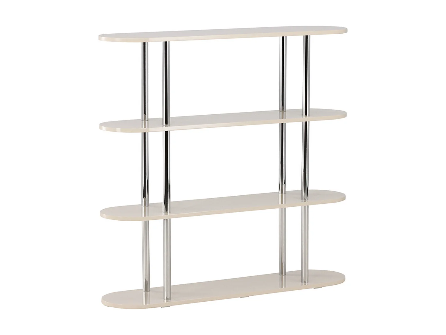 Étagère Design 4 Niveaux "Zino" 120cm Blanc