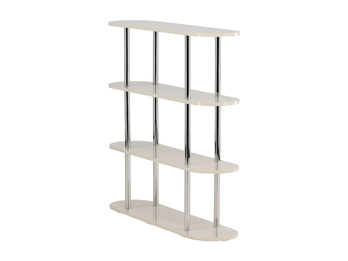 Étagère Design 4 Niveaux "Zino" 120cm Blanc