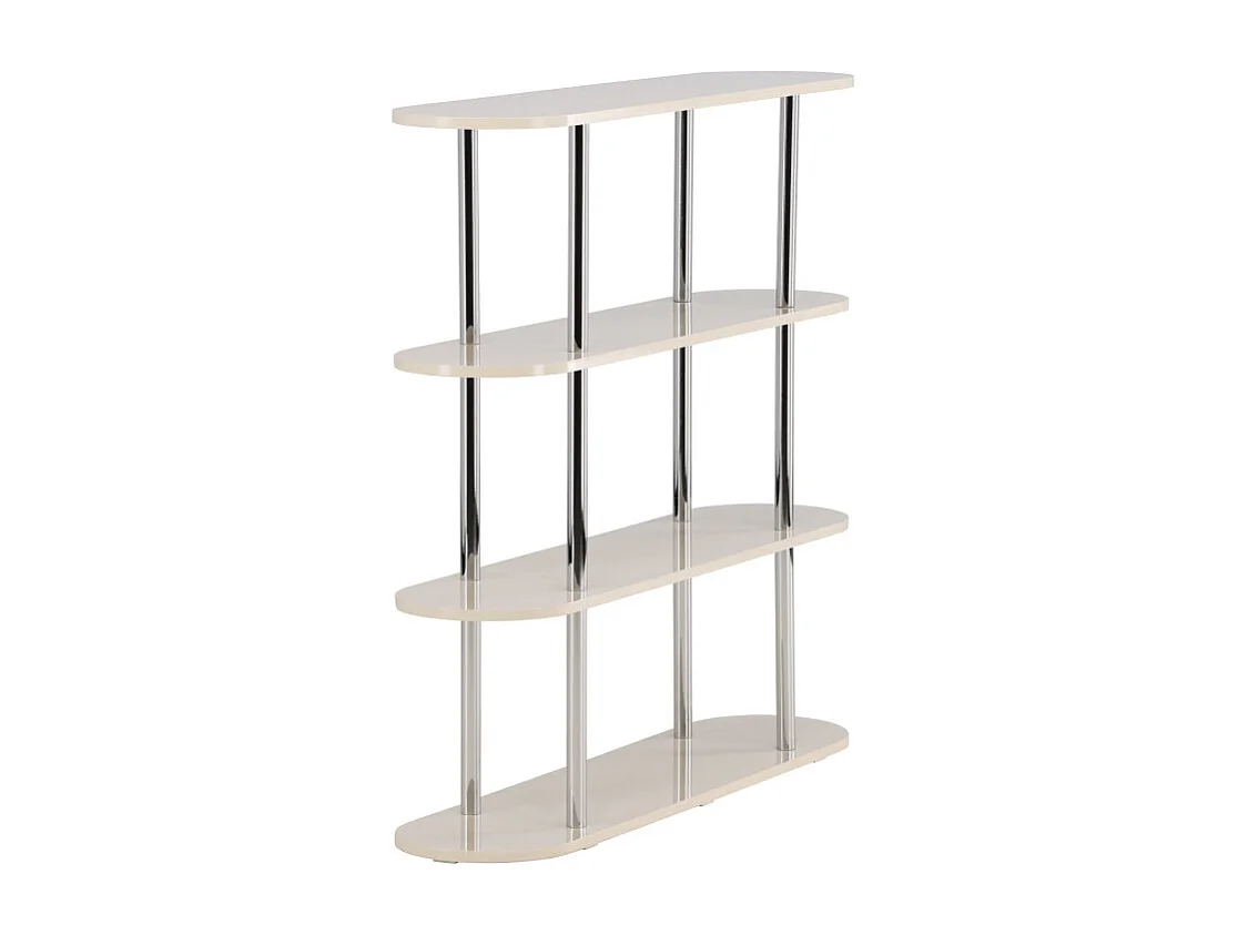 Étagère Design 4 Niveaux "Zino" 120cm Blanc