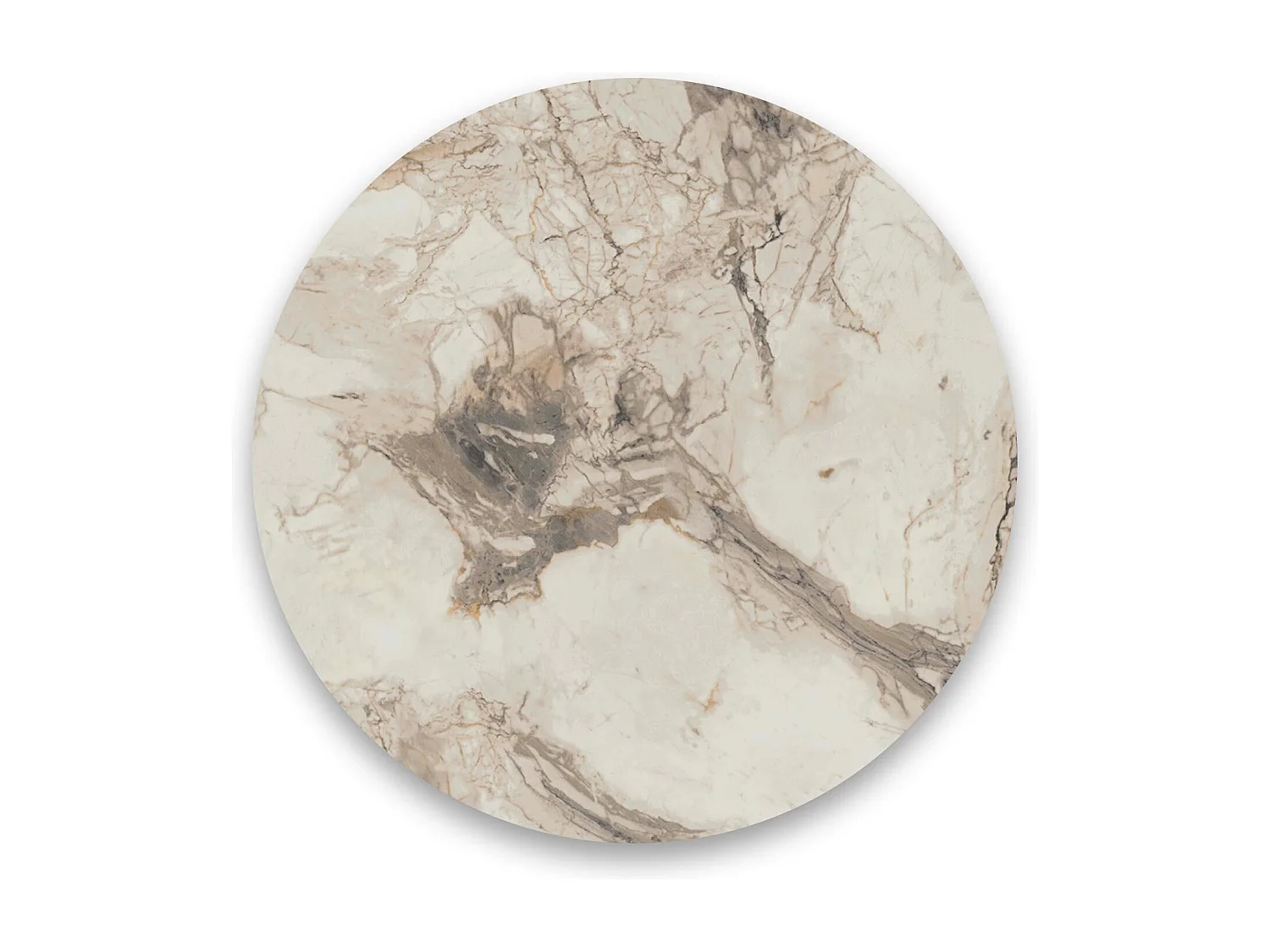 Étagère bibliothèque Opawa L58cm Métal Or et Bois Effet marbre Blanc
