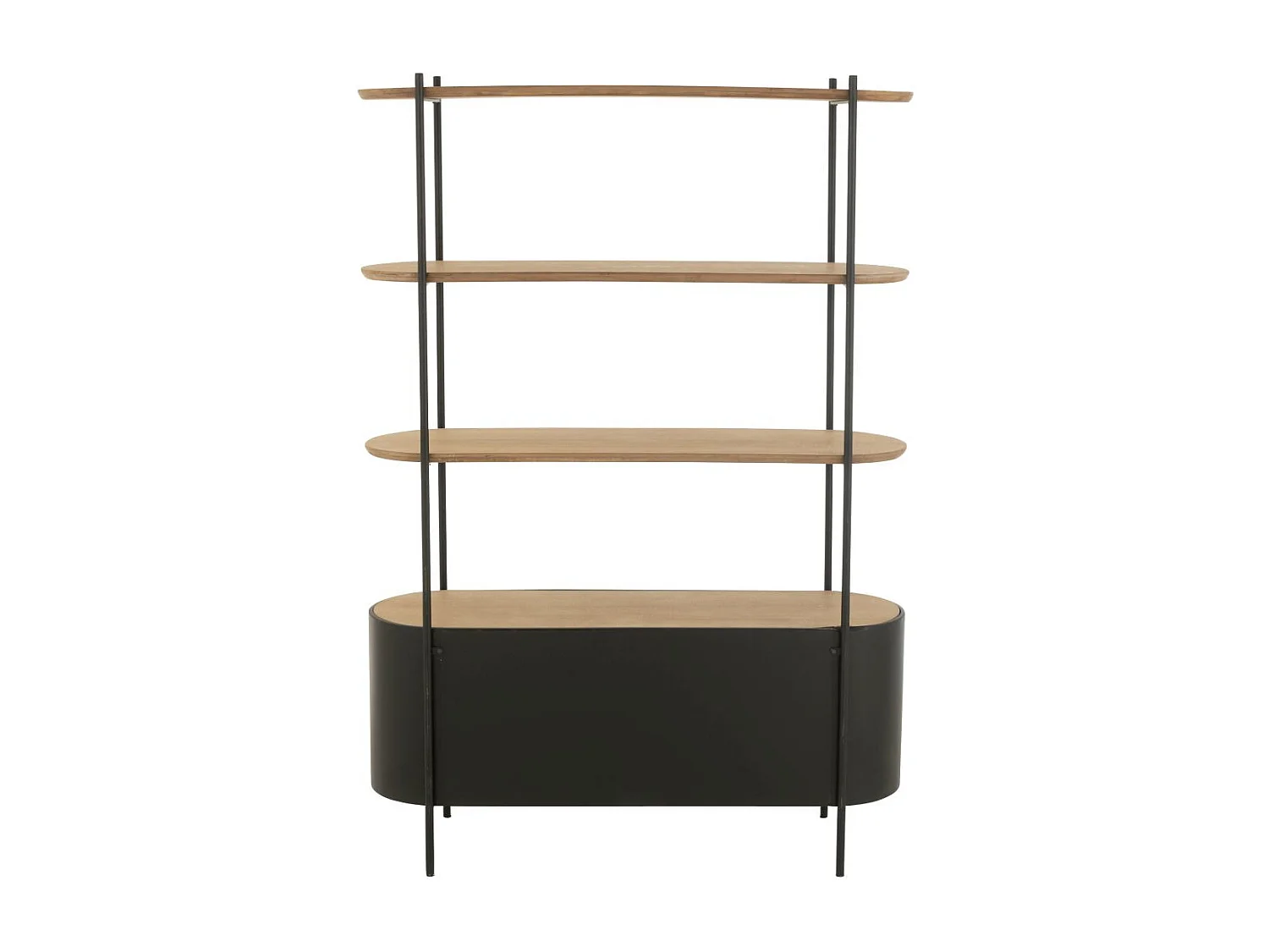 Étagère 4 Niveaux "Bya" 173cm Naturel