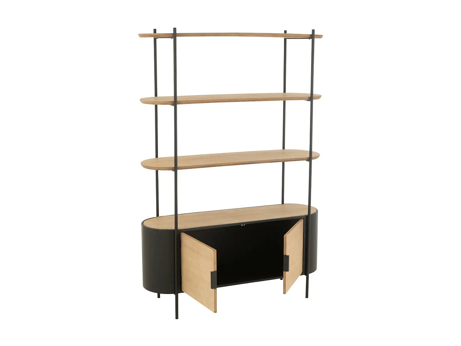 Étagère 4 Niveaux "Bya" 173cm Naturel