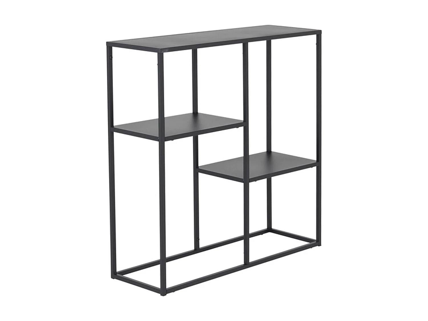 Étagère 3 Niveaux en Métal "Staal" 81cm Noir