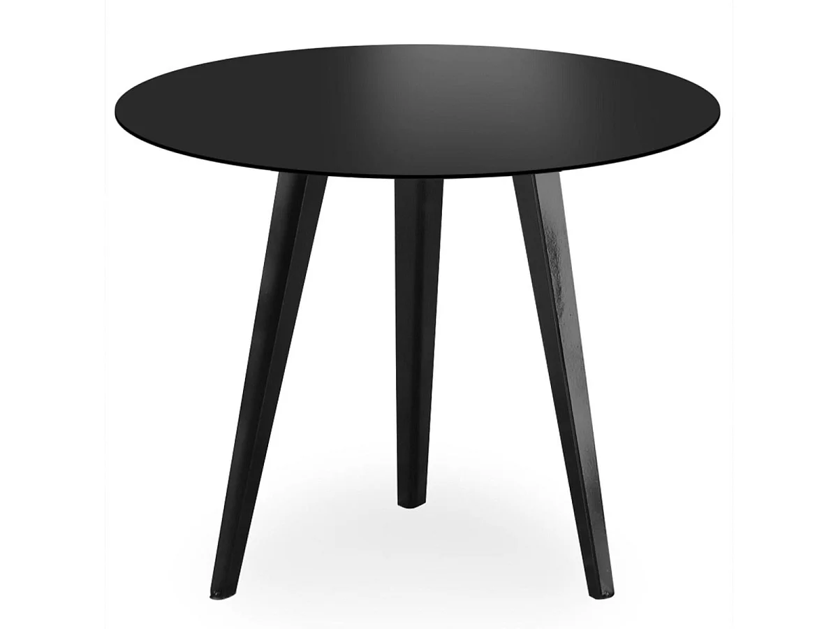 Table d'appoint ronde 45cm Bipolart Métal Noir