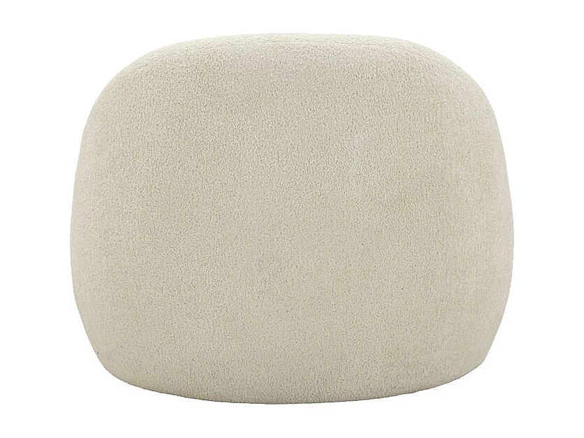 Fauteuil Ginevra blanc bouclé design scandinave