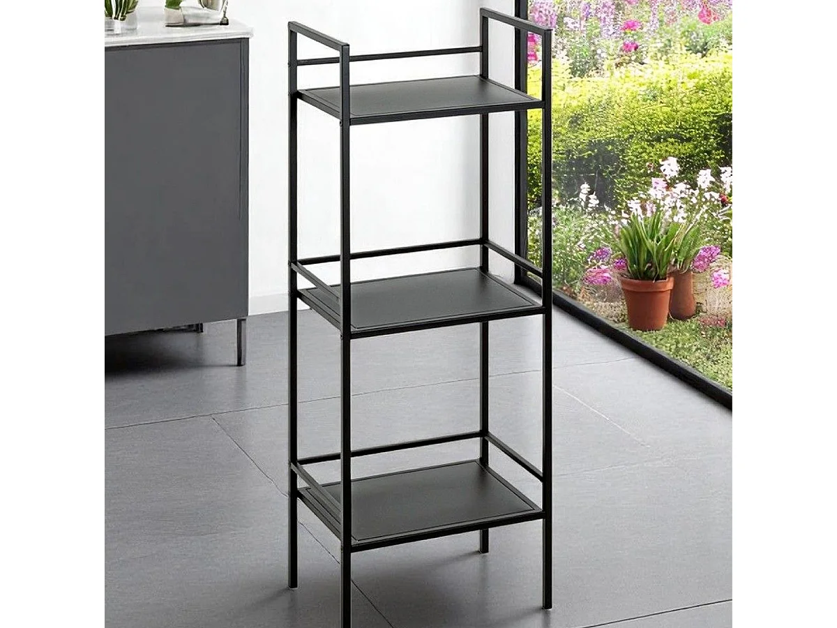 Étagère Design 3 Niveaux "Annie" 95cm Noir