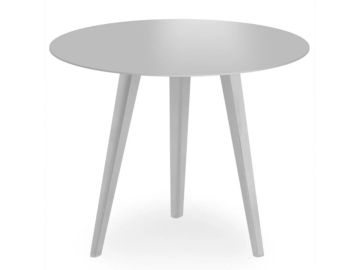 Table d'Appoint Ronde "Bimix" 45cm Argent