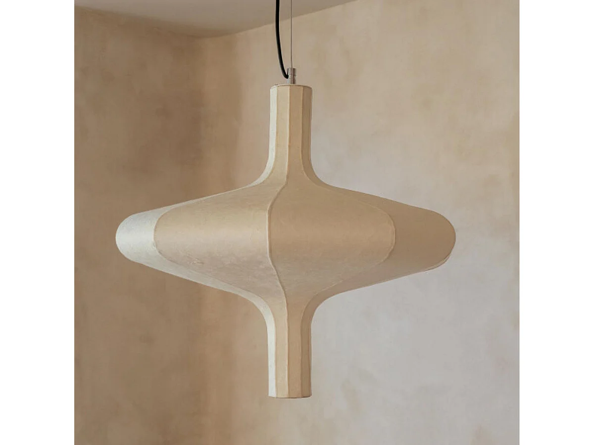 Suspension en Papier "Naturel" 60cm Beige