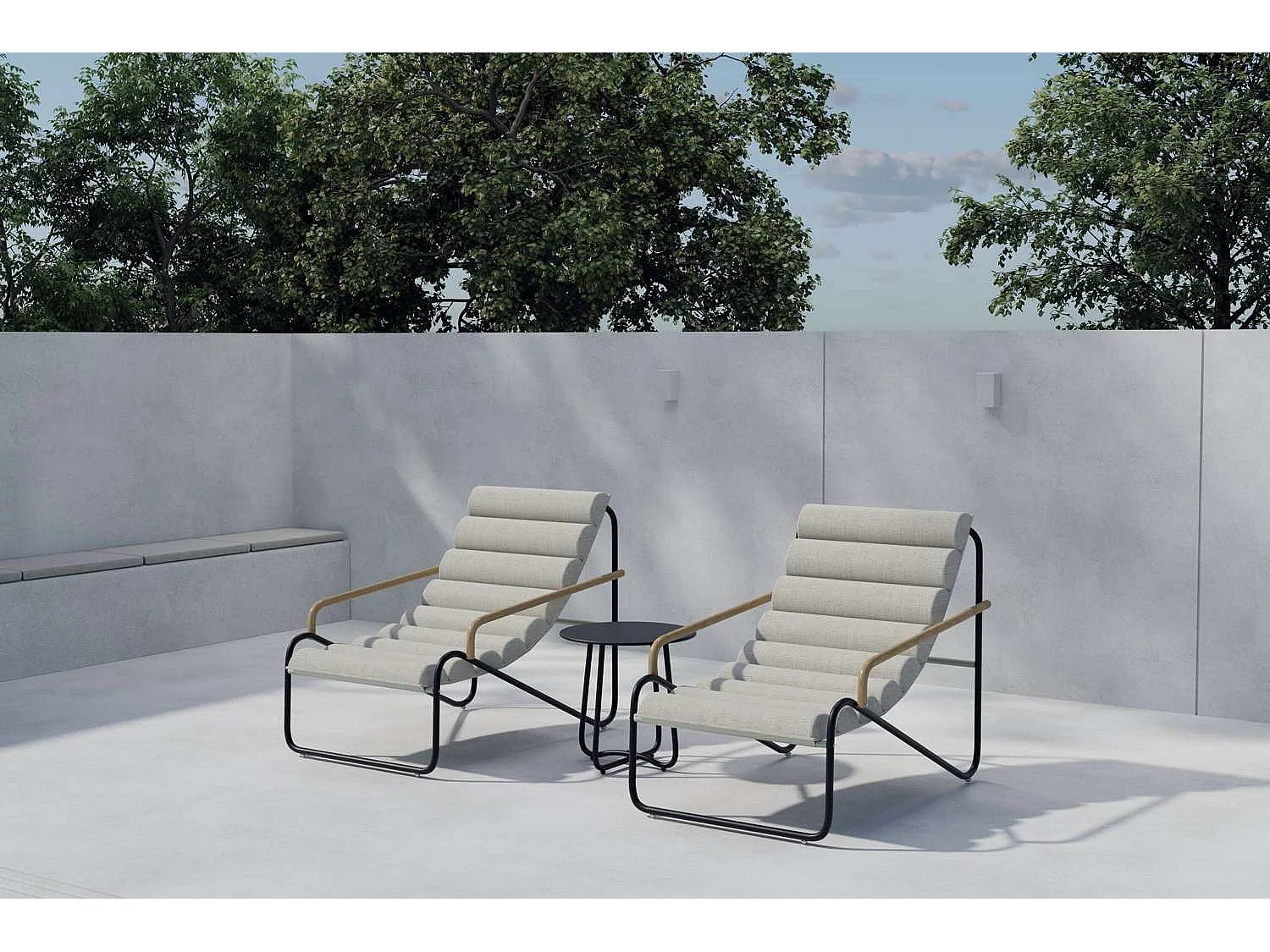 Ithaka Loungeset schwarz.