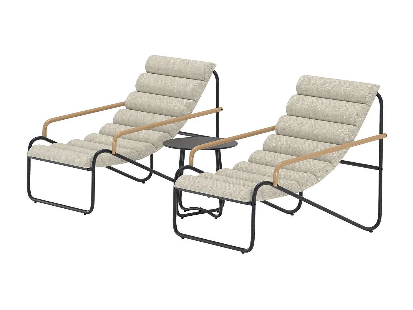 Ithaka Loungeset schwarz.