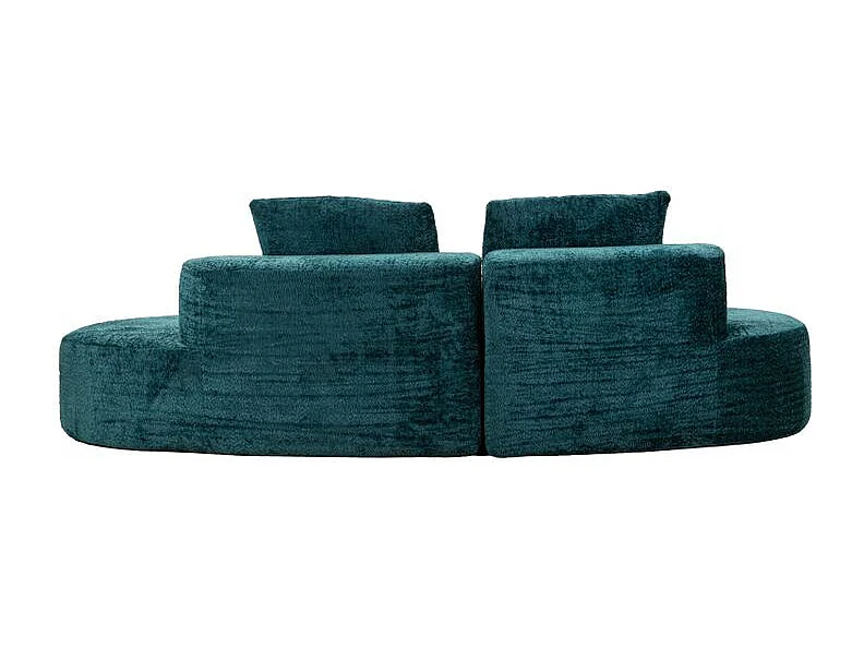 Canapé Teal design contemporain bleu intense