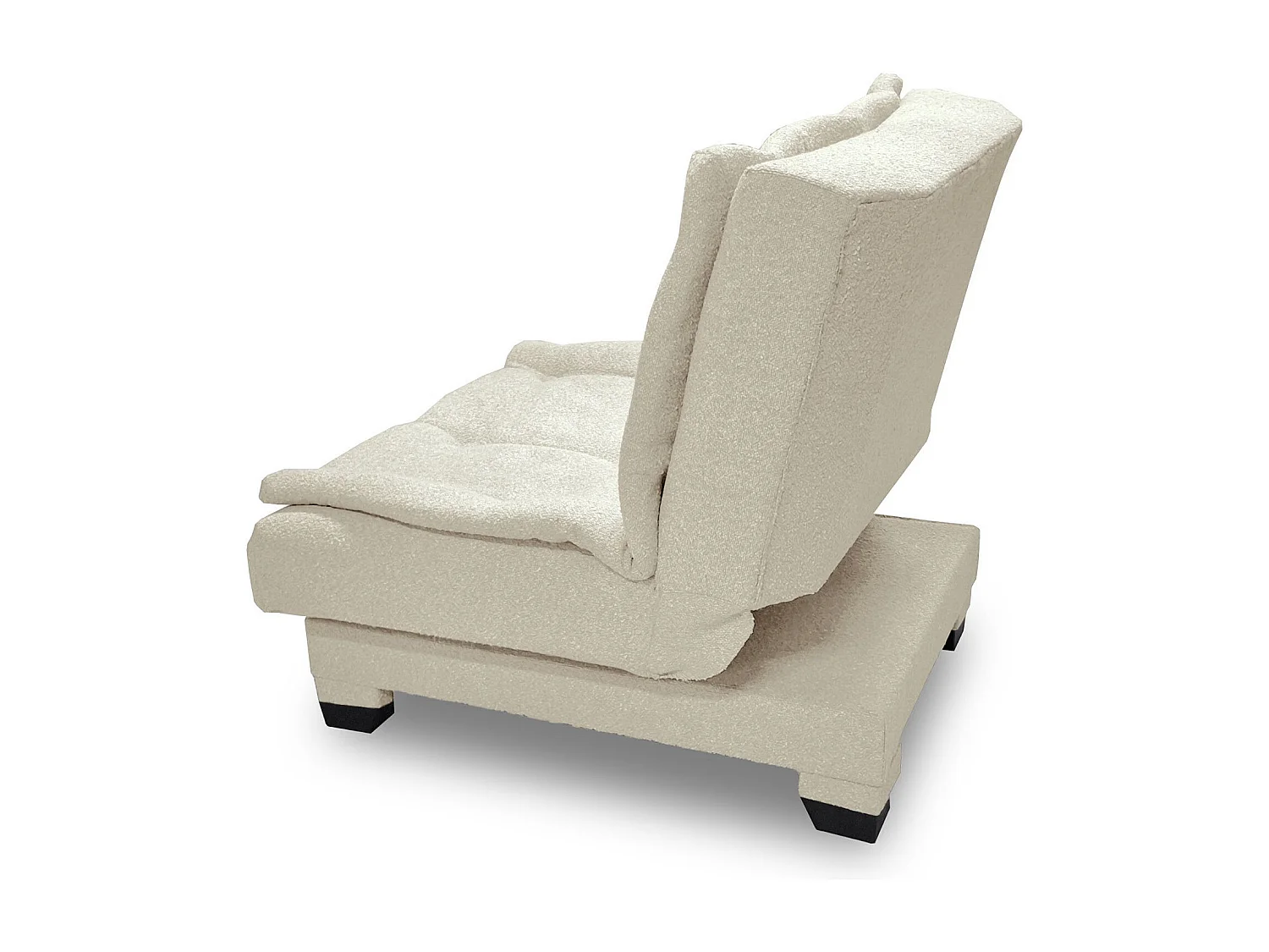 Fauteuil transformable en banquette Lefkada Tissu texturé Beige