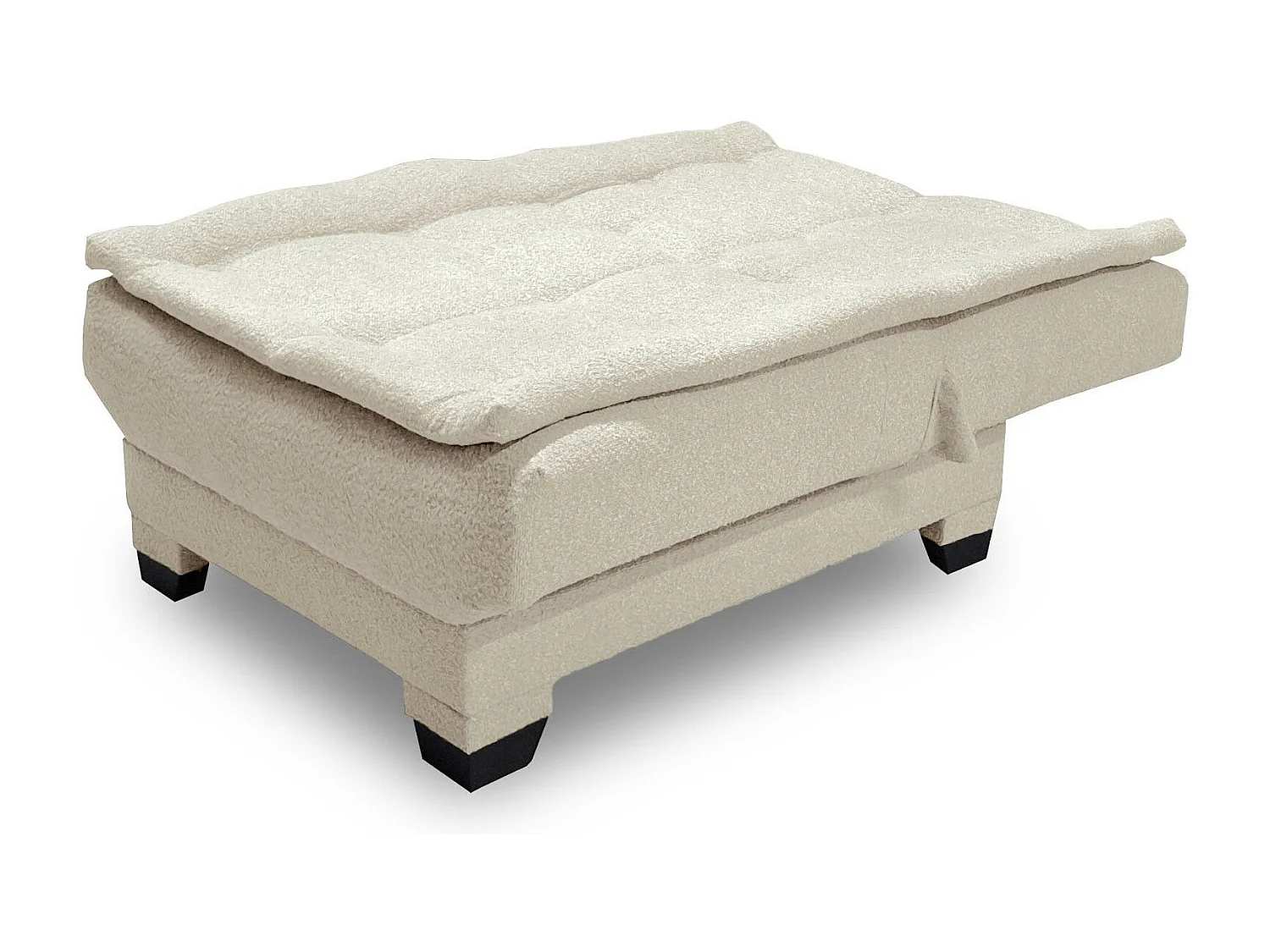 Fauteuil transformable en banquette Lefkada Tissu texturé Beige