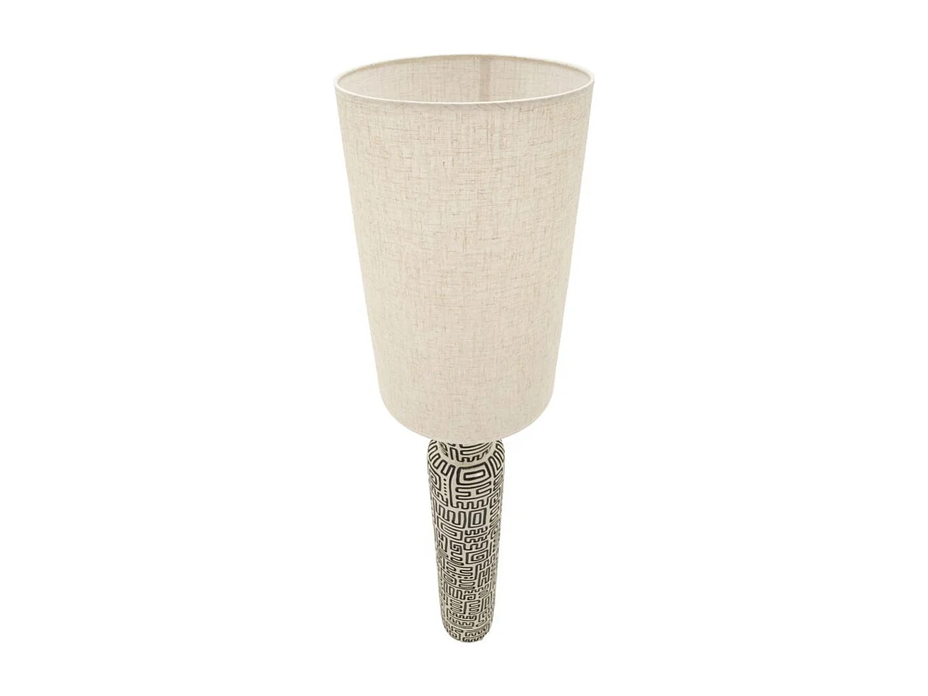 Lampe Design "Nairobi" 145cm Blanc & Noir