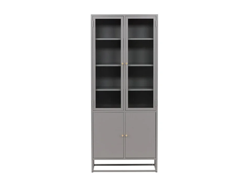 Vaisselier 4 Portes "Bakal" 190cm Gris