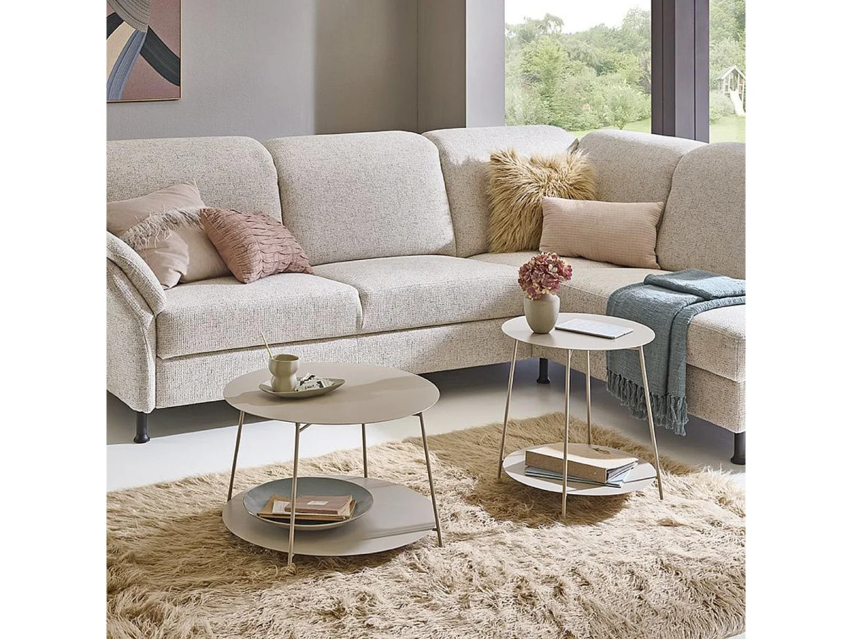 Table Basse en Métal "Conrad" 65cm Gris