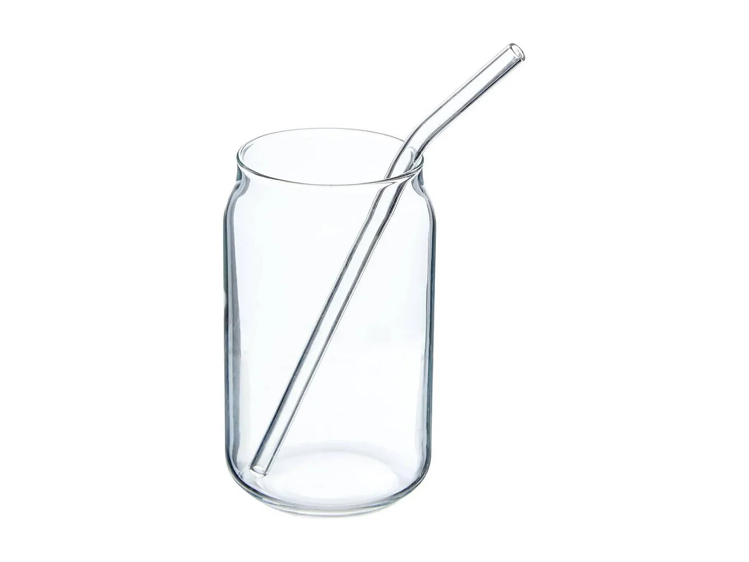 Verre Cannette Avec Paille "Julie" 52cl Transparent