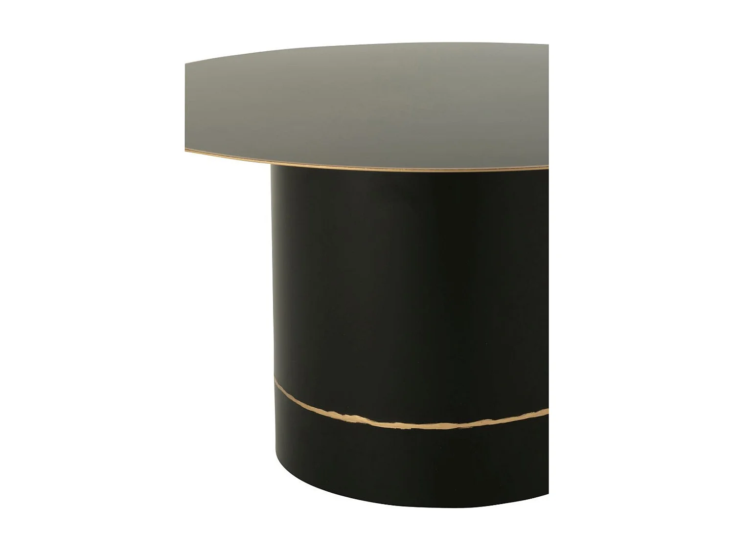 Table Basse en Métal "Border" 60cm Noir