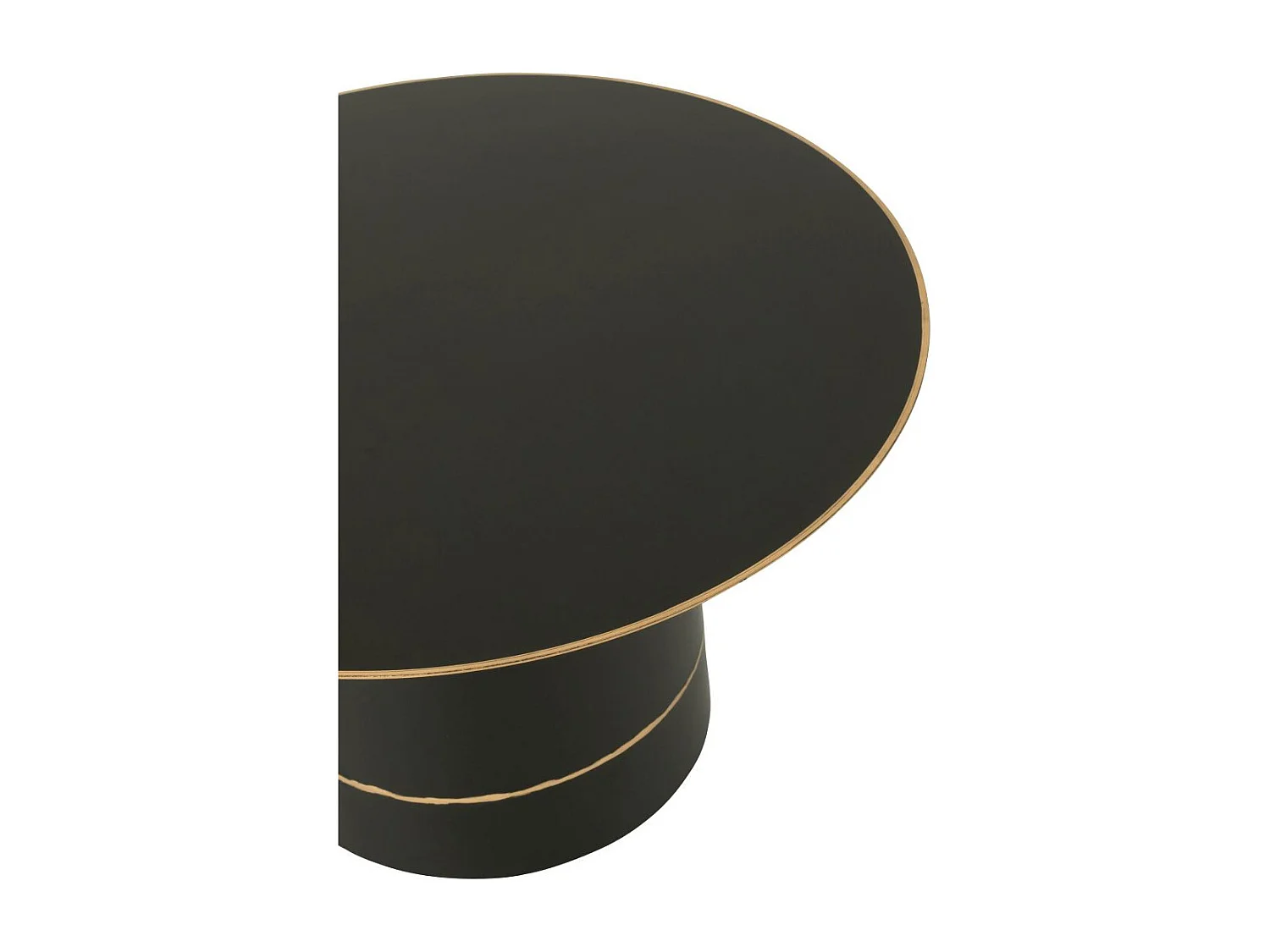 Table Basse en Métal "Border" 60cm Noir