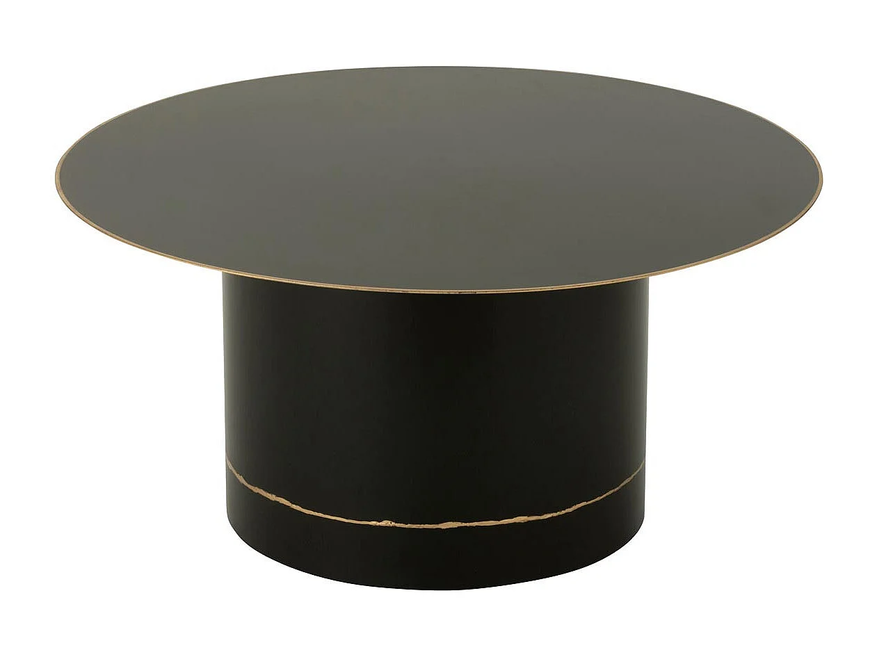 Table Basse en Métal "Border" 80cm Noir