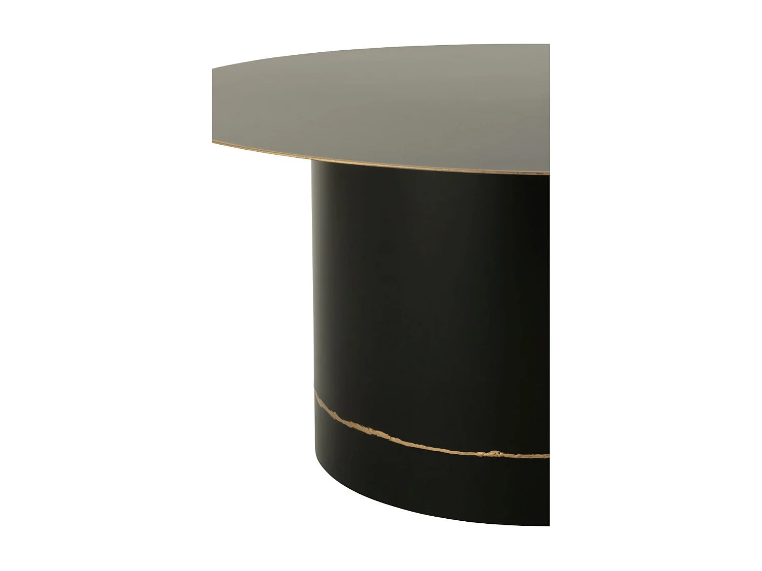 Table Basse en Métal "Border" 80cm Noir