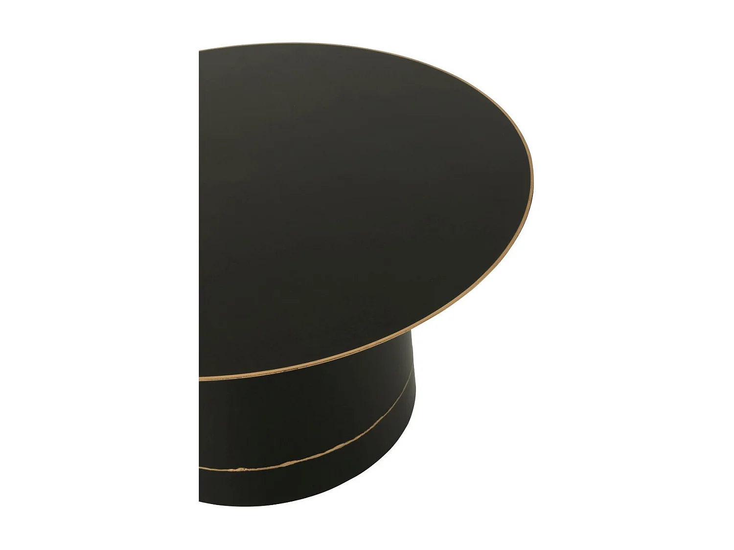 Table Basse en Métal "Border" 80cm Noir