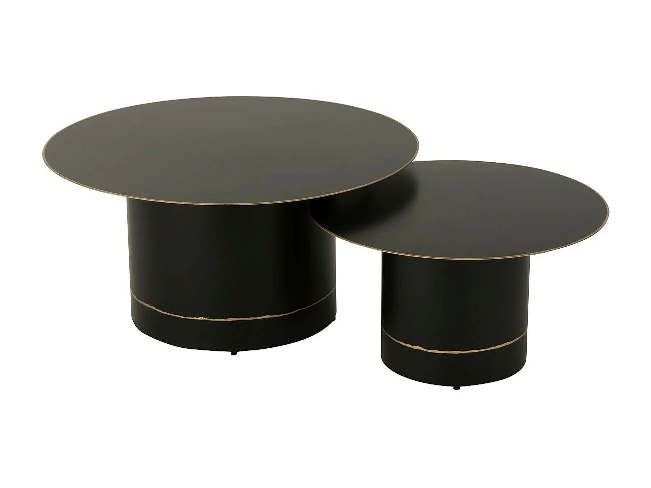 Table Basse en Métal "Border" 80cm Noir