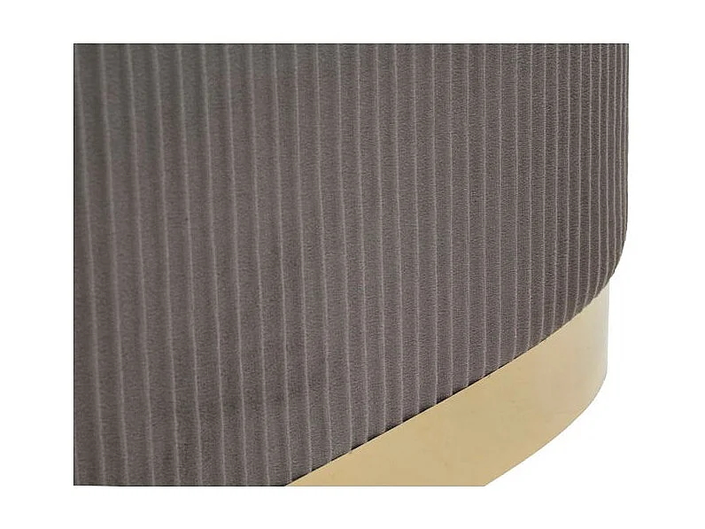 Banc Shopy gris avec rangement et 2 tabourets