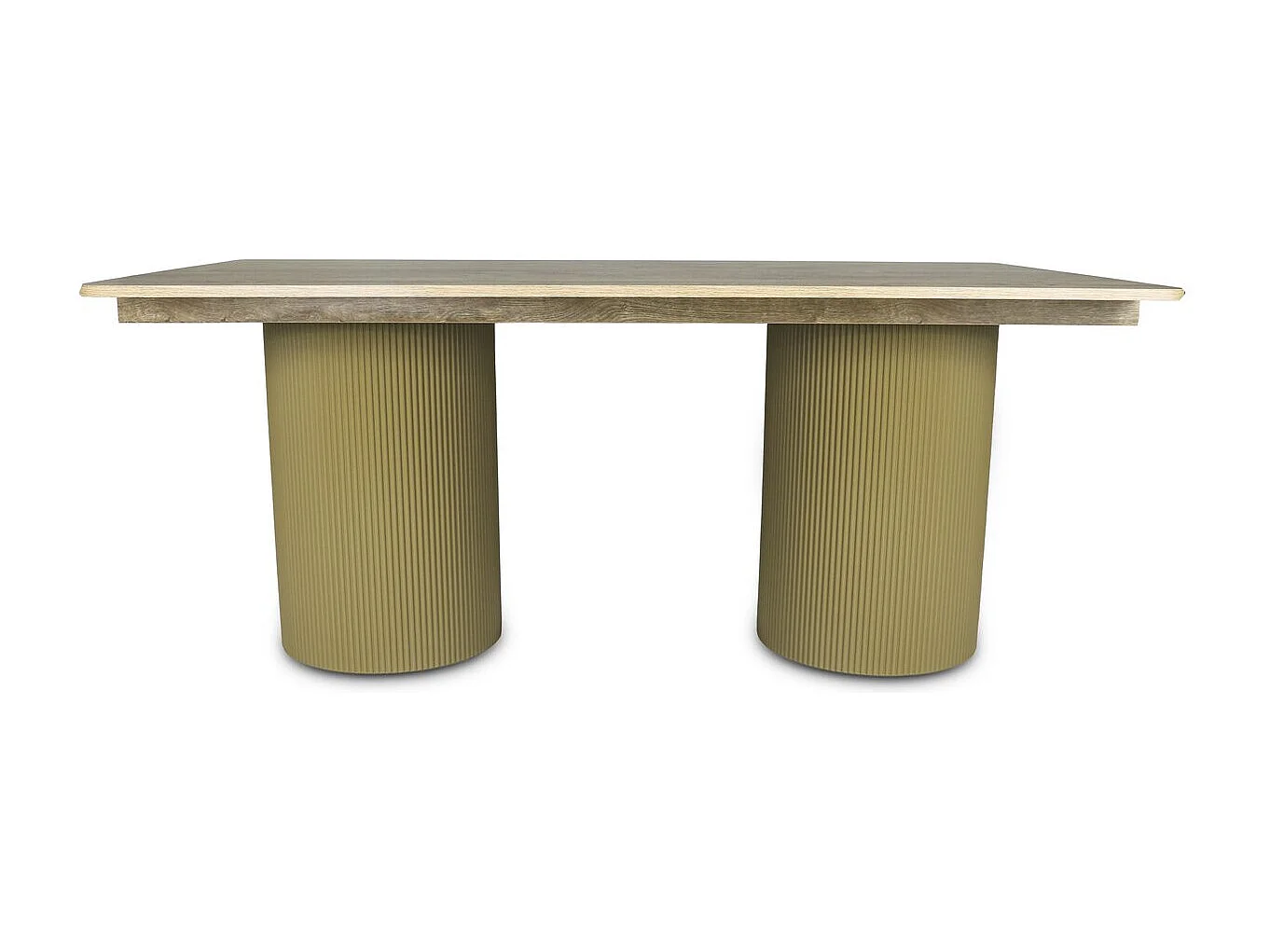 Ovaler Holz-Esstisch "Zenith" - 180 cm - 8 Sitzplätze - Beige