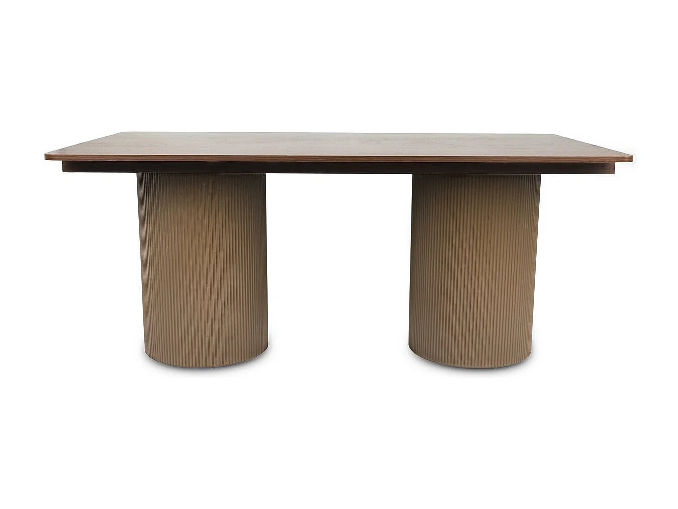 Ovaler Holz-Esstisch "Zenith" - 180 cm - 8 Plätze - Braun