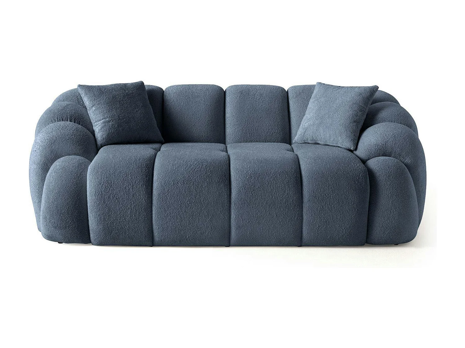 Canapé 2 places bleu design arrondi ONDA