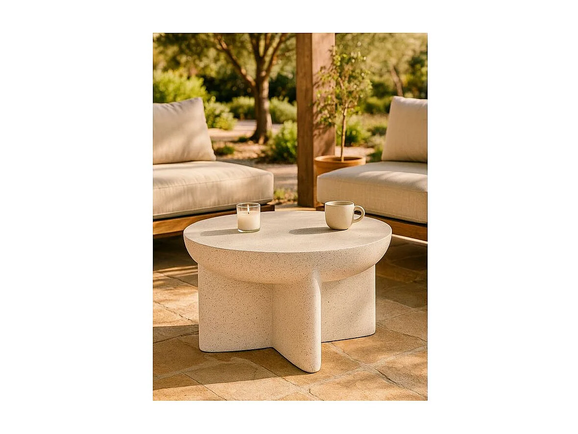 Mesa de centro History, 63,8 cm de diámetro x 42,5 cm de alto