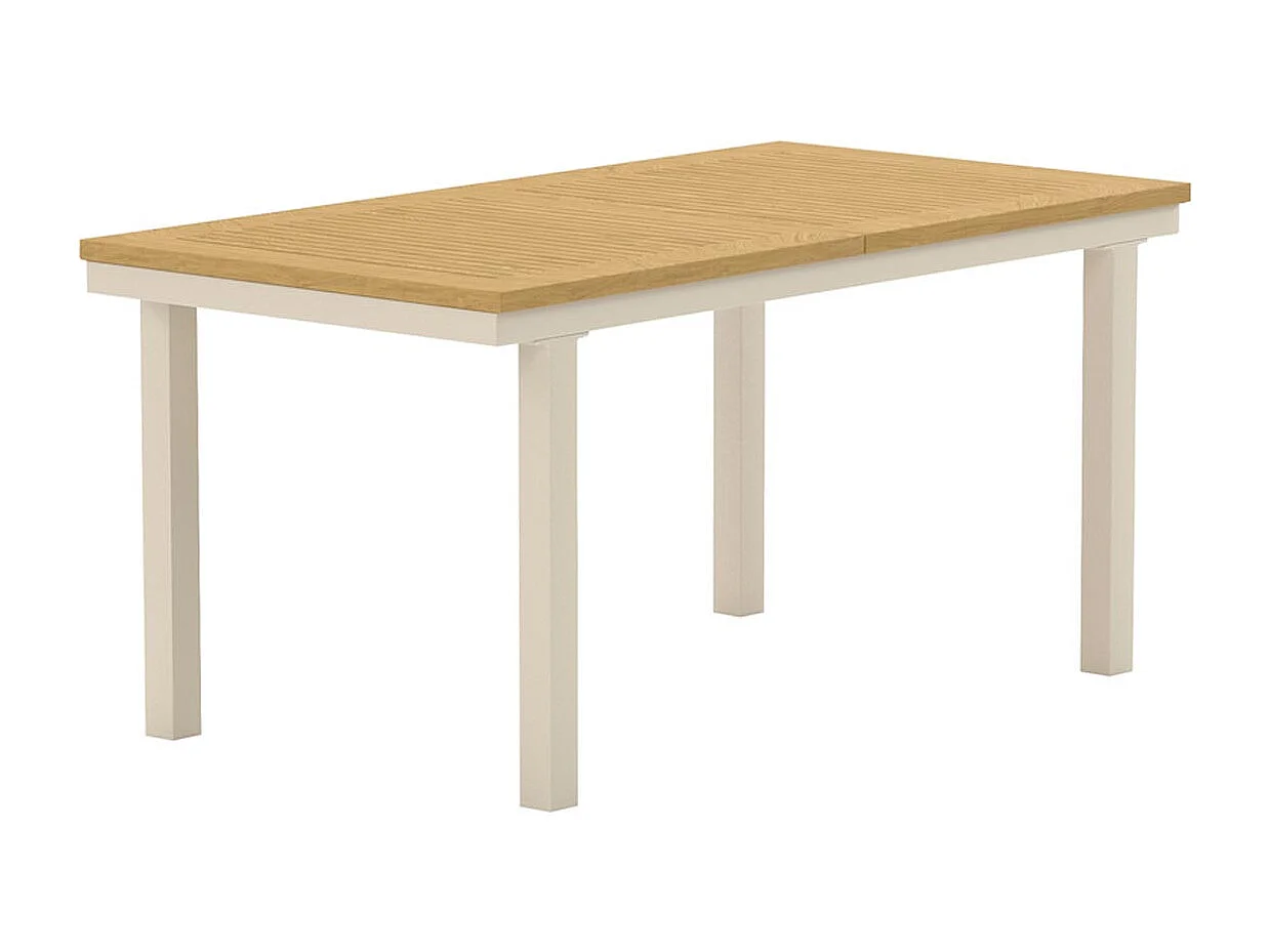 Table de Jardin Extensible "Panama" 160-240cm Naturel & Beige