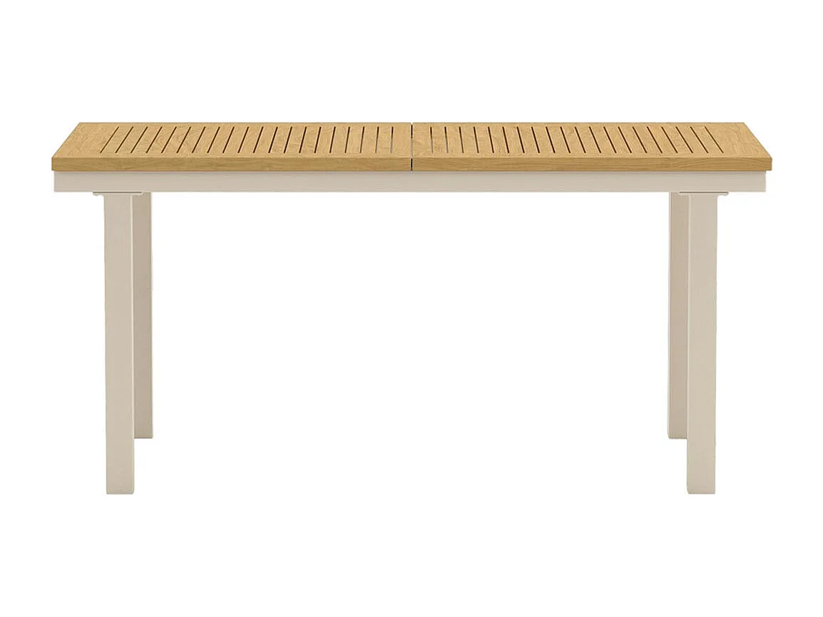 Table de Jardin Extensible "Panama" 160-240cm Naturel & Beige