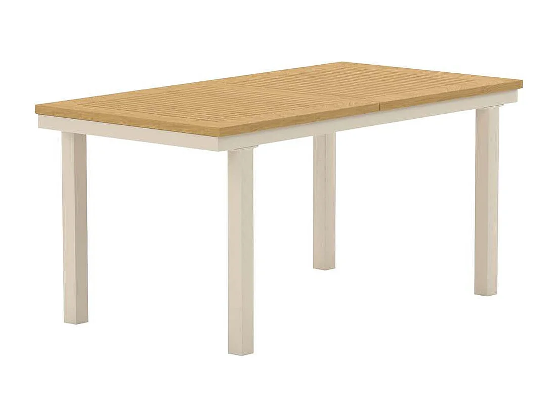 Table de Jardin Extensible "Panama" 160-240cm Naturel & Beige