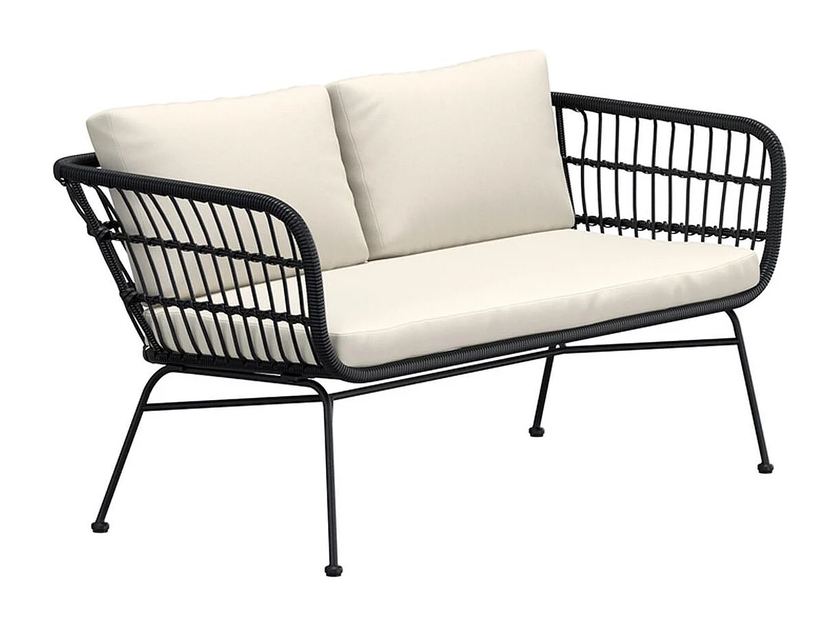 Isola Gartensofa schwarz.