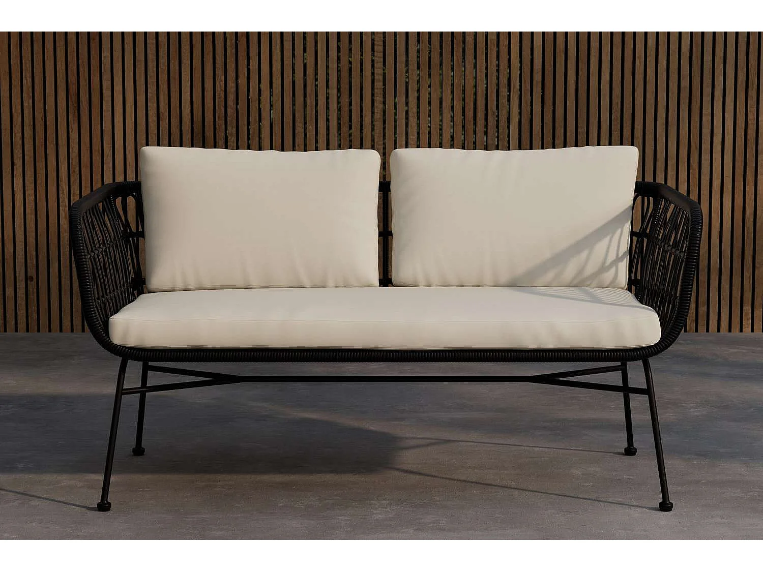 Isola Gartensofa schwarz.